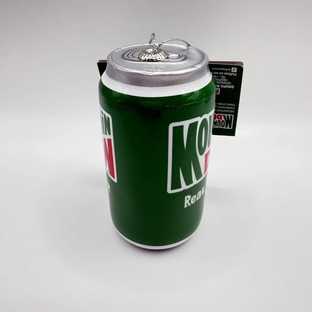 NEW Mountain Dew Real Sugar‎ Holiday Decoupage Ornament By Ruz, 4 Inches Tall